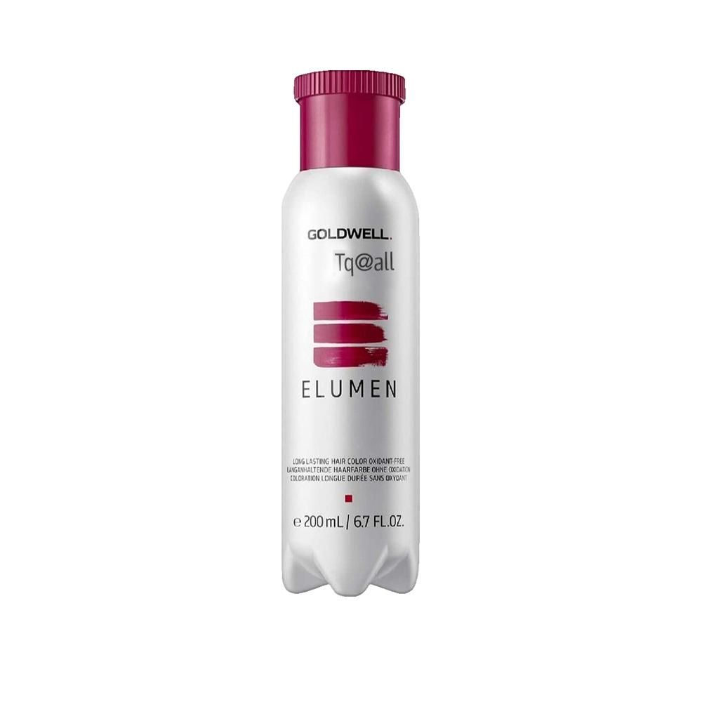 Goldwell Elumen TQ@all. Flasche mit rotem Deckel. Weißes Etikett mit Produktnamen und Volumenangabe: 200 ml.
