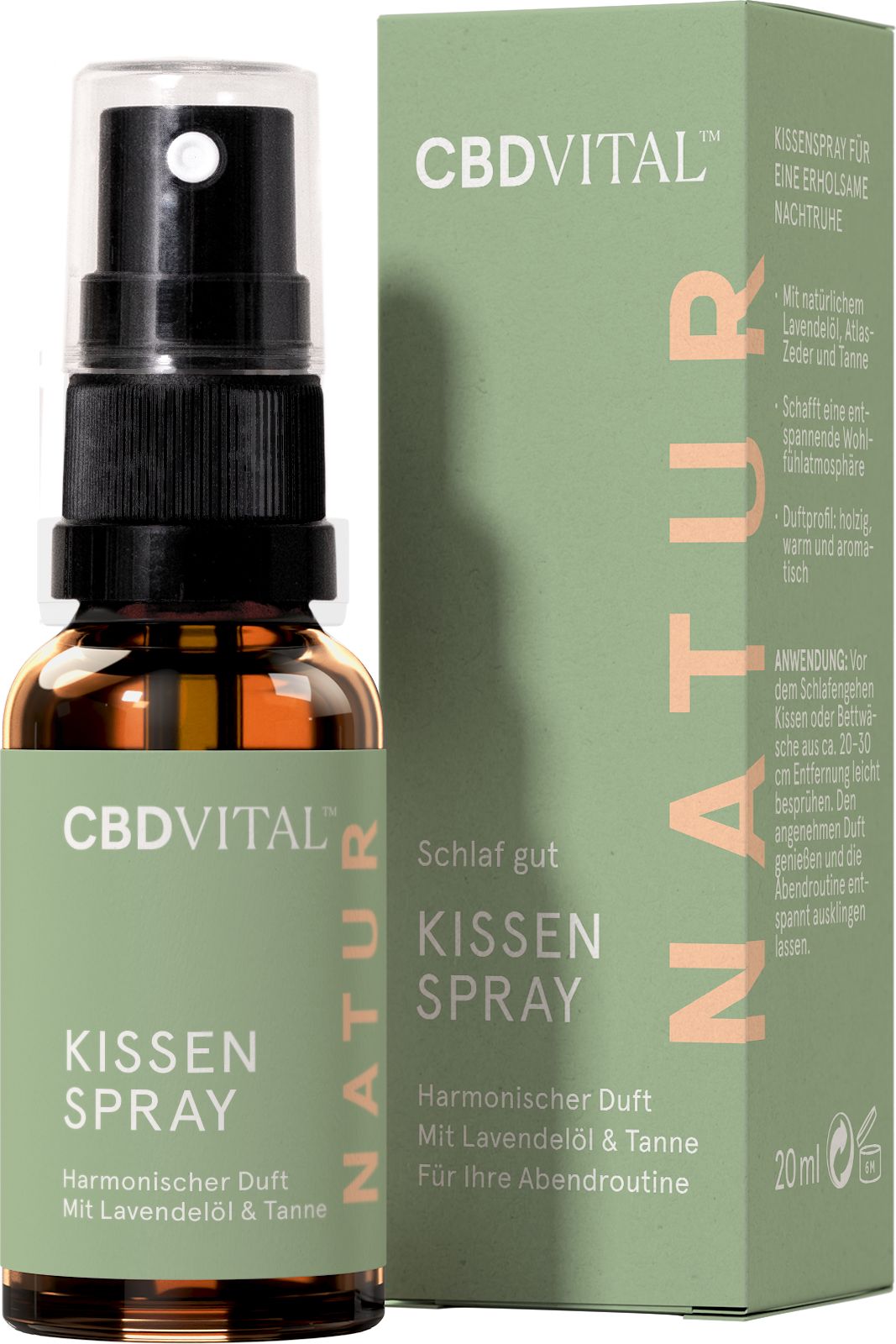 CBD VITAL Kissenspray Schlaf gut für besseren Schlaf