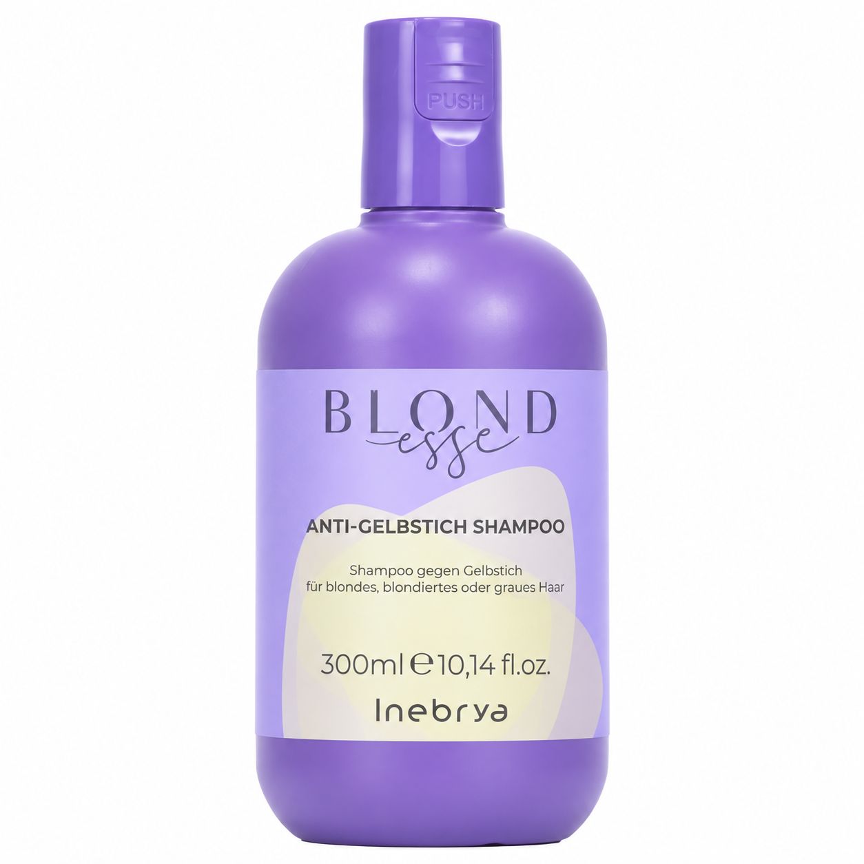 Inebrya Blondesse Anti-Gelbstich Shampoo Flasche, 300ml, lila.