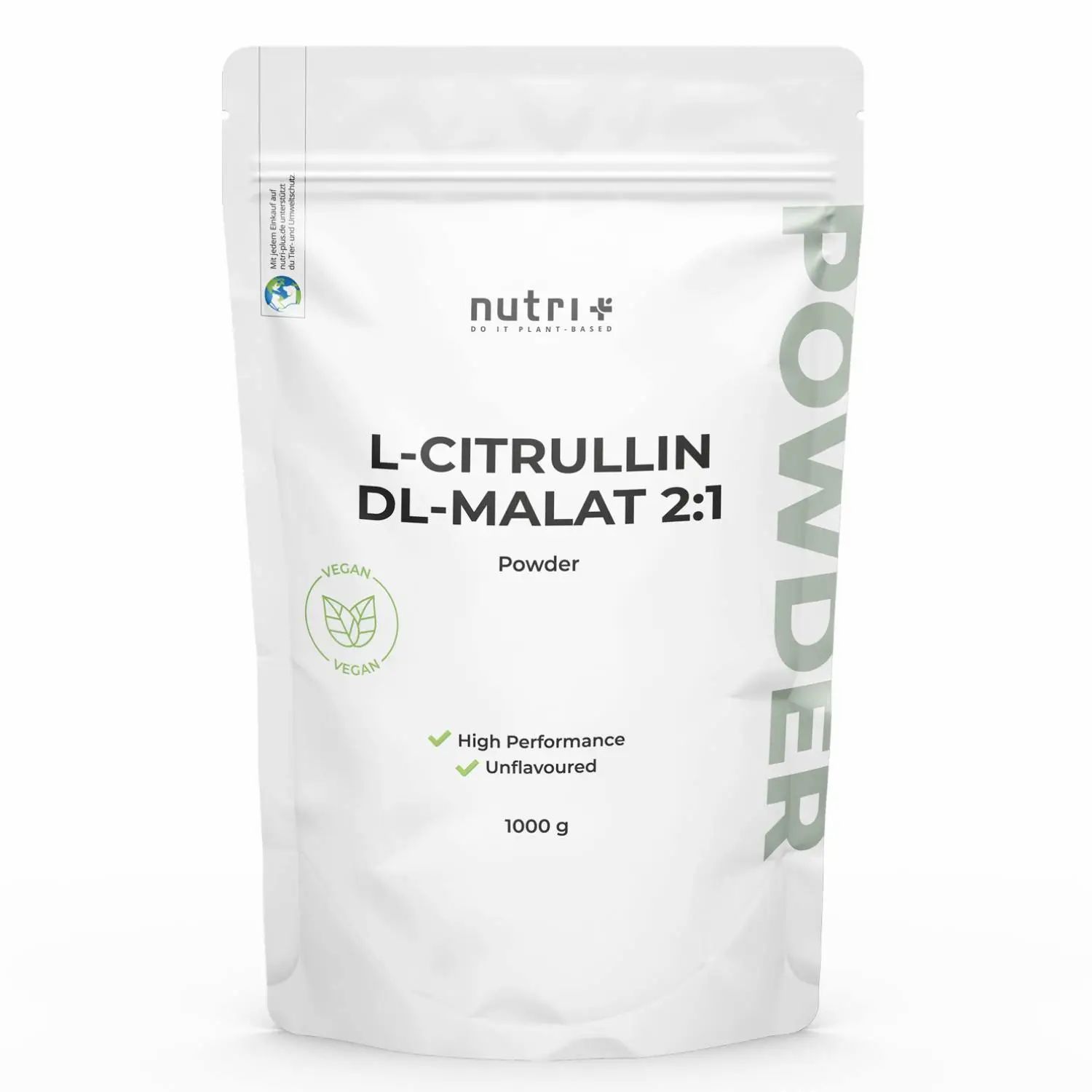 nutri+ L-Citrullin Malat Pulver 1kg Aminosäuren