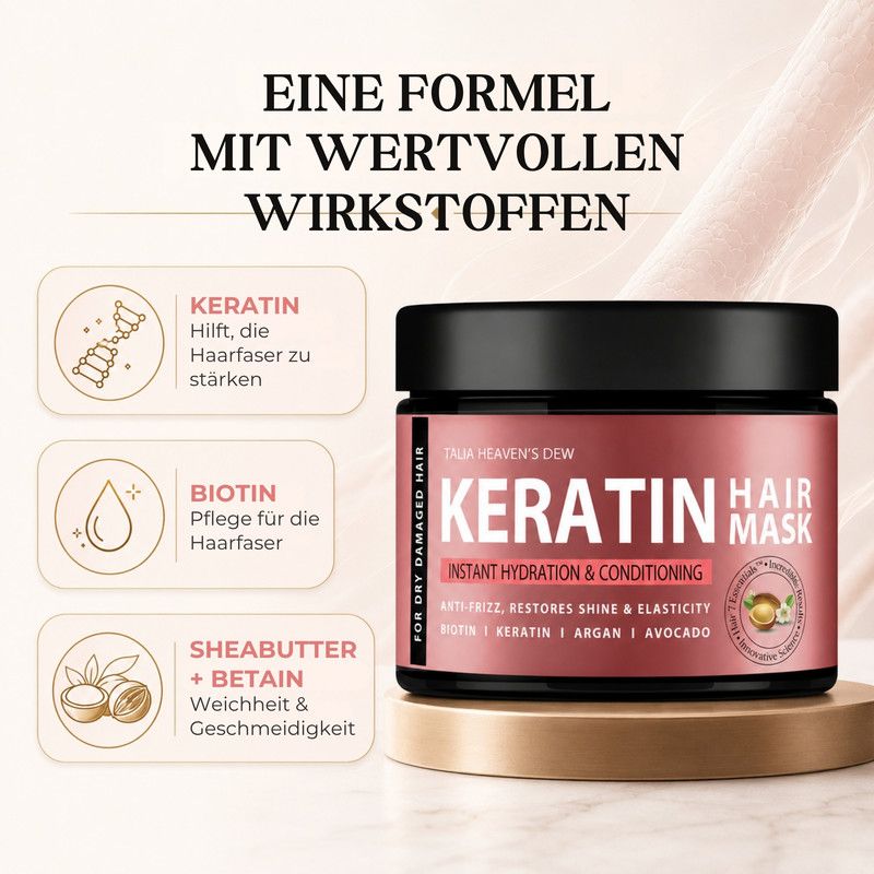 TALIA - Reparierende Keratin-Haarmaske