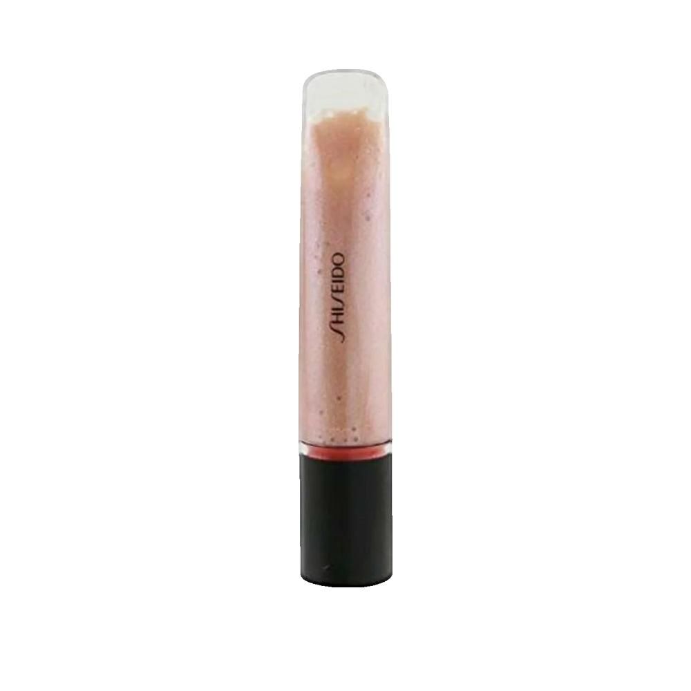 Gel-Gloss in einer transparenten Tube mit schwarzem Deckel. Der Schriftzug SHISEIDO ist aufgedruckt. Rosafarbene Farbe.