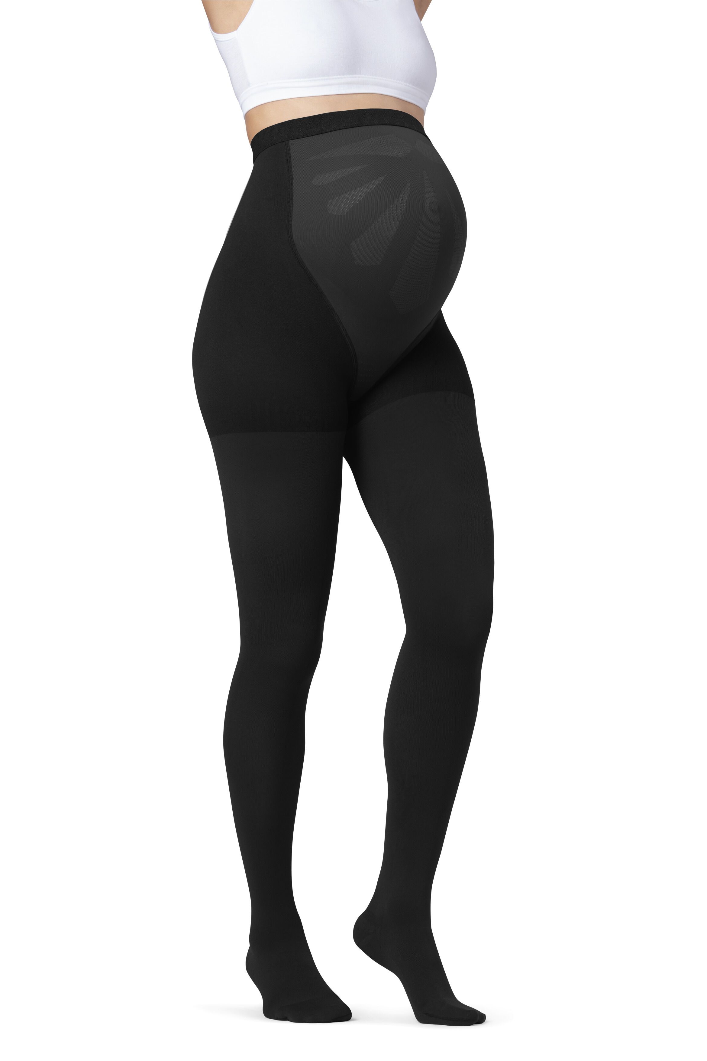 JOBST Maternity Opaque Panty Klasse 2 At Regular Zwart Small