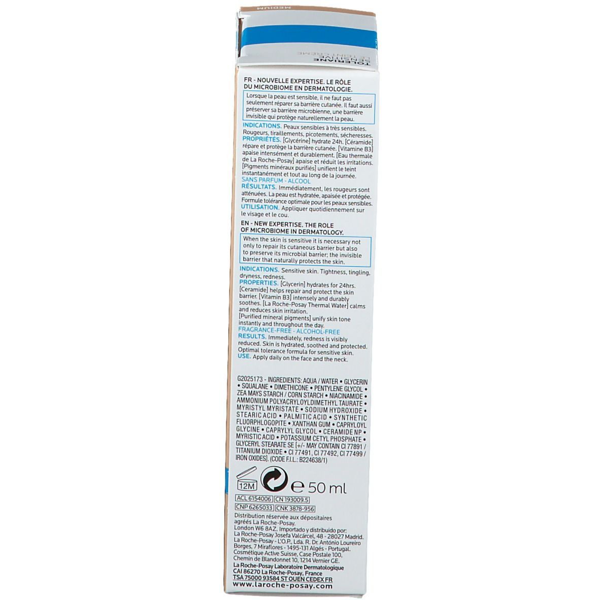 LA ROCHE-POSAY Toleriane Sensitive Le Teint Creme Getönte Tagespflege mittlere Tönung