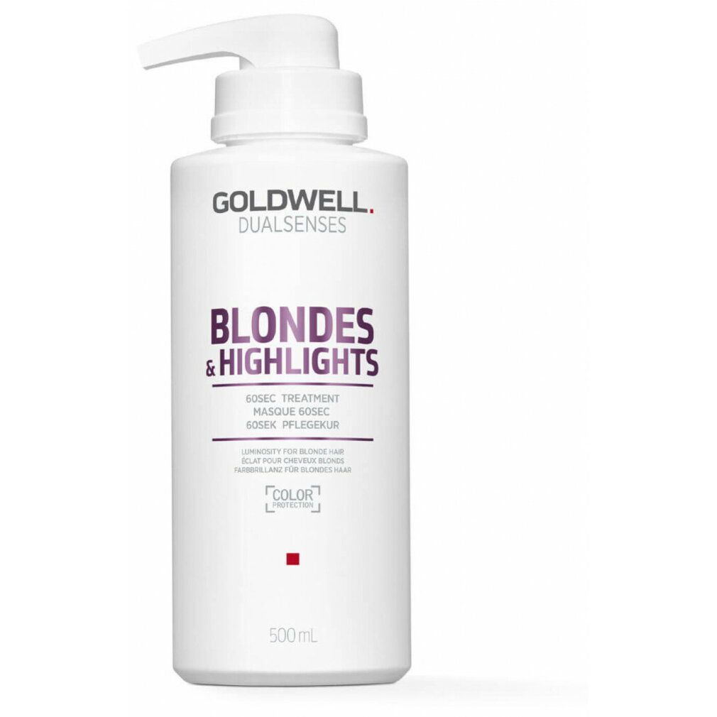 Goldwell Dualsenses Blond & Highlights Intensiv Haarmaske mit Pumpspender, 500ml.
