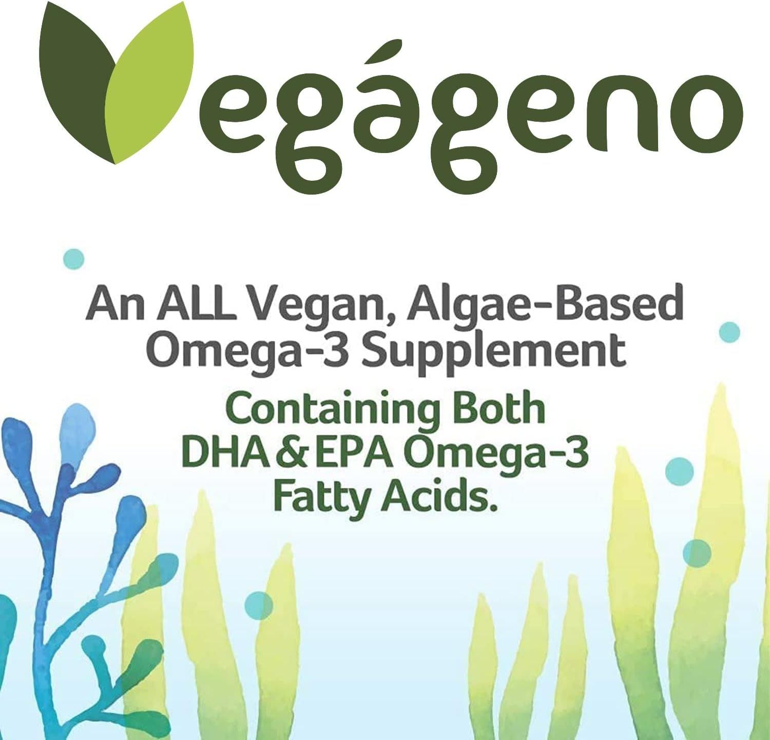 VEGÁGENO Veganes OMEGA 3 aus Algenöl Gelkapseln