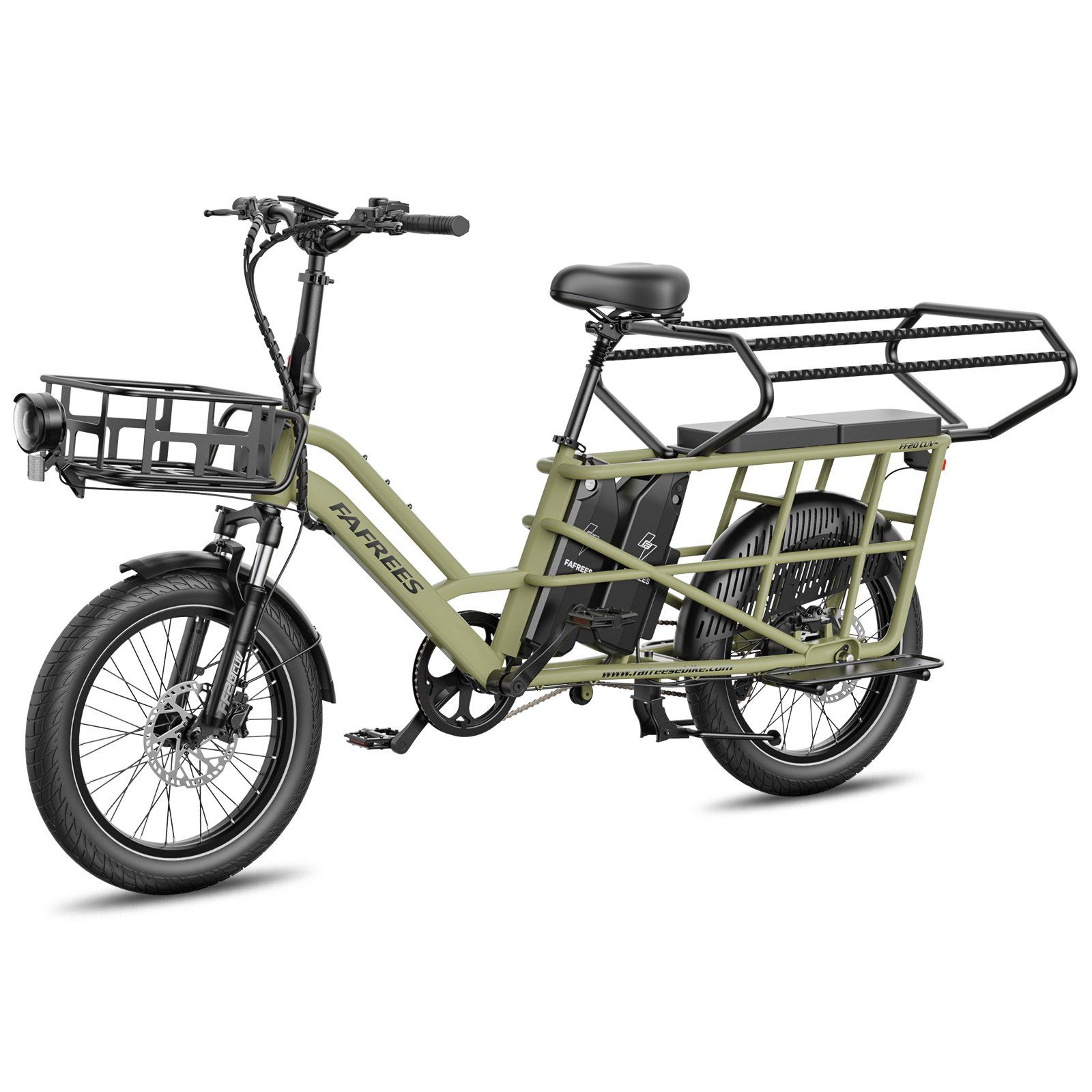 FAFREES FF20 CUV Modulares Longtail-E-Bike – Dual-Akku 30 Ah