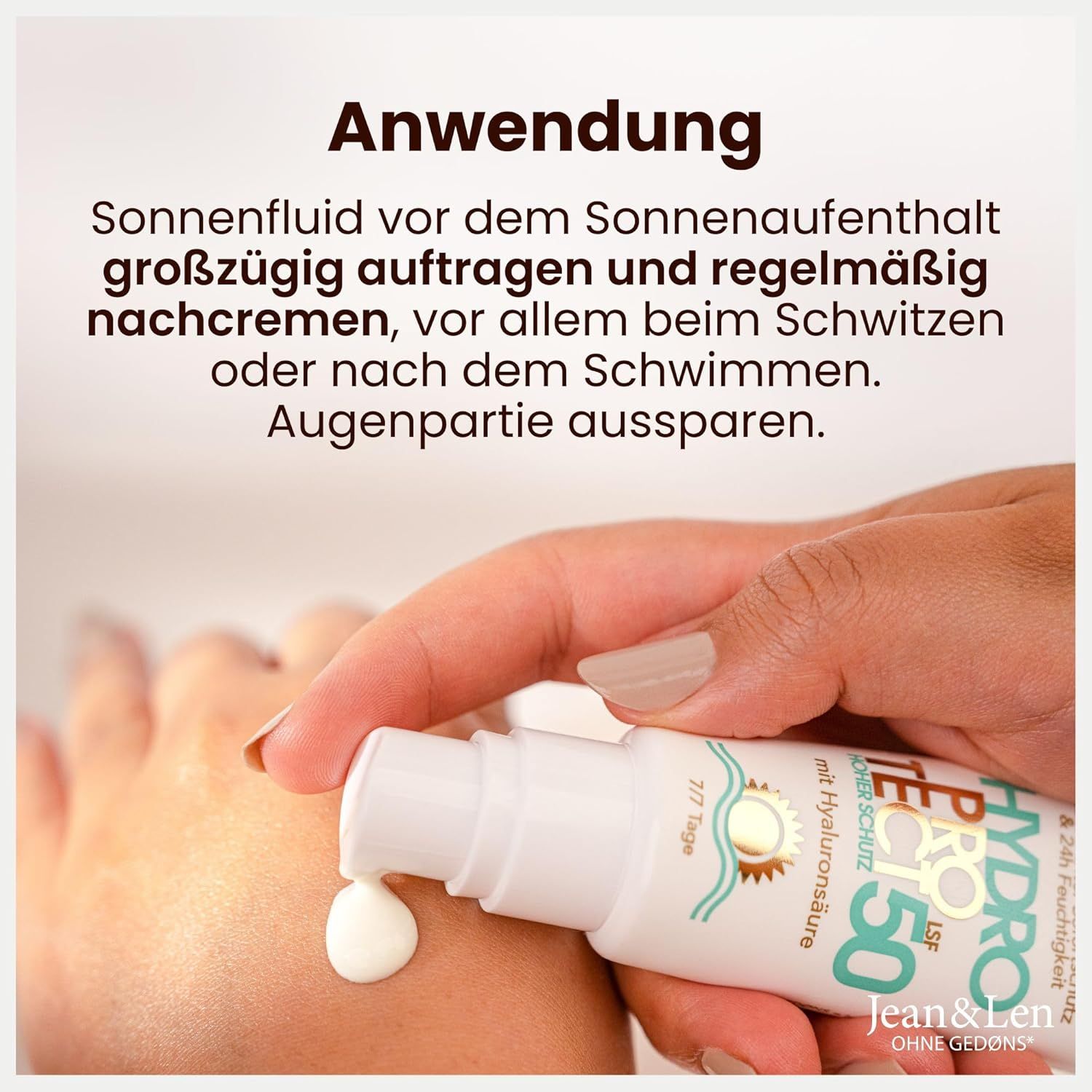Jean & Len Sensitiv Sonnenschutzfluid LSF 50