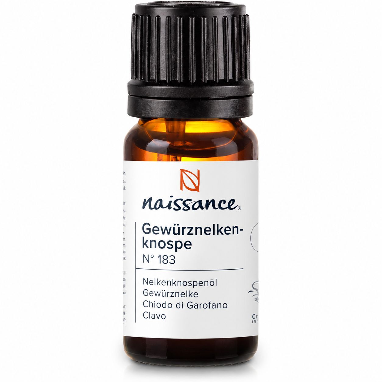 Flasche mit Nelkenknospen-Ätherischem Öl von Naissance.