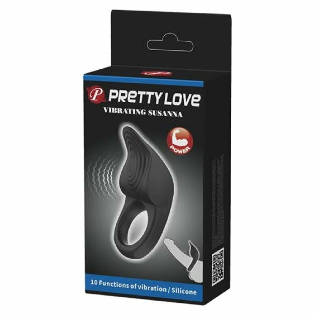Verpackung von Pretty Love - Susanna. Schwarze Box mit Produktabbildung und Text.
