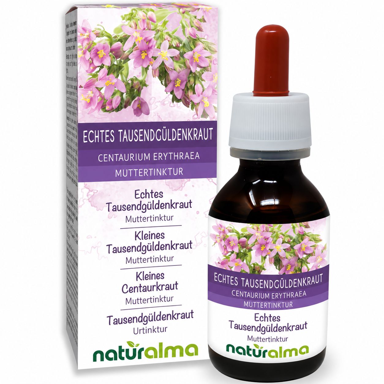Naturals Muttertinktur aus echtem Tausendgüldenkraut (Centaurium Erythraea).