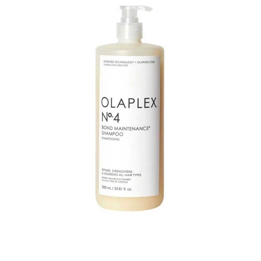 Olaplex Nr. 4 Bond Maintenance Shampoo in einem 1-Liter-Spender.