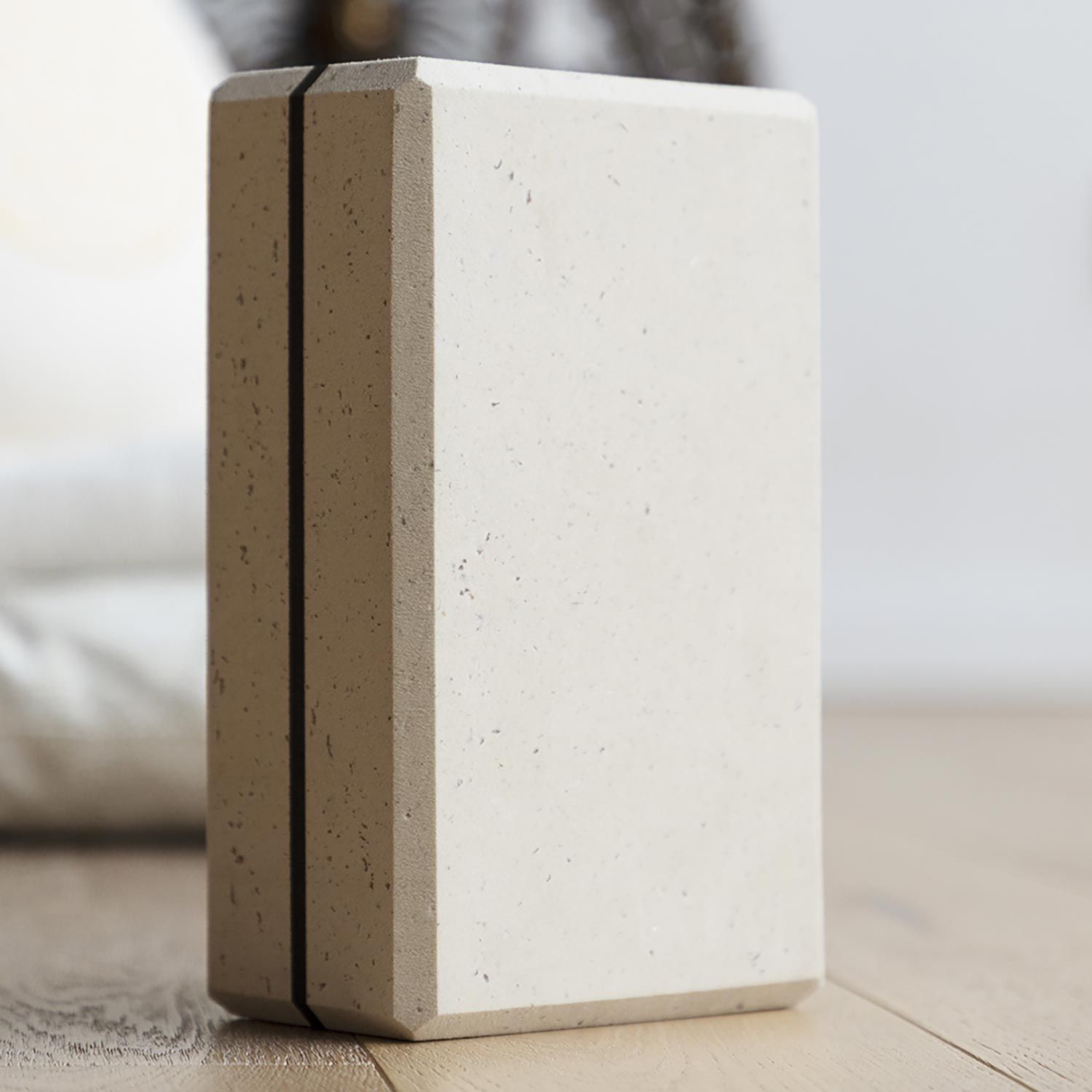 Yoga Asana Brick Bamboo beige EVA Schaum m. Bambus 933BEC