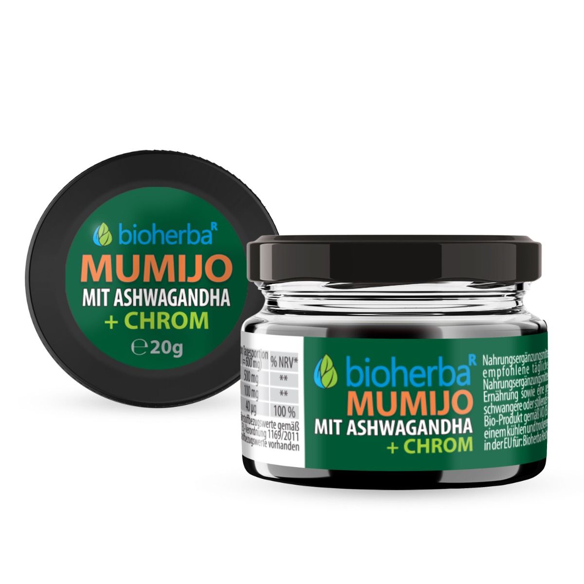 Bioherba Mumijo Extrakt Shilajit mit Ashwagandha
