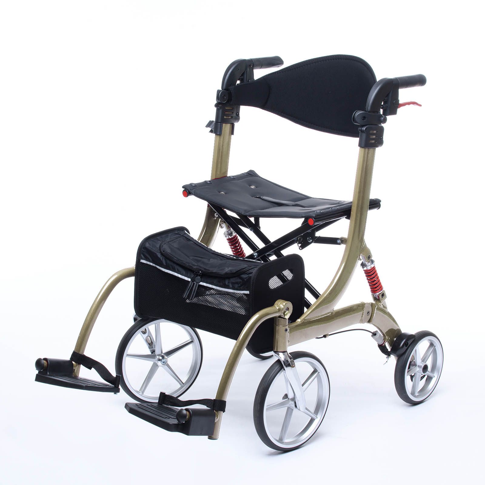 Bescomedical - 2 in 1 Rollator SPRING VARIO mit Rollstuhl Funktion