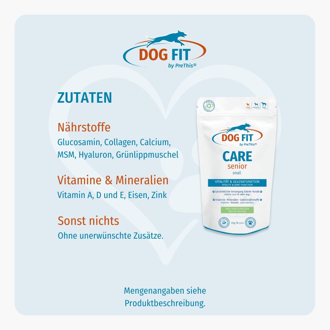 DOG FIT by PreThis® CARE senior » Ergänzung für ältere Hunde  (small)