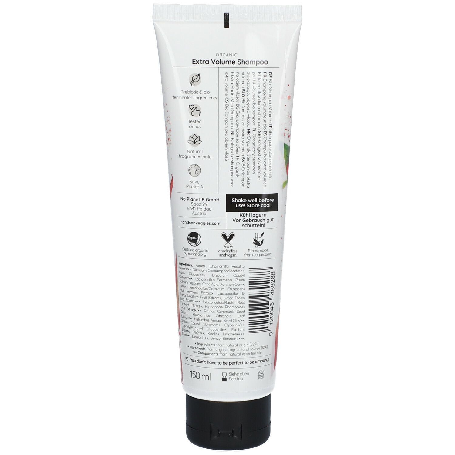 Hands on Veggies Extra Volume Shampoo Chili & Blutorange