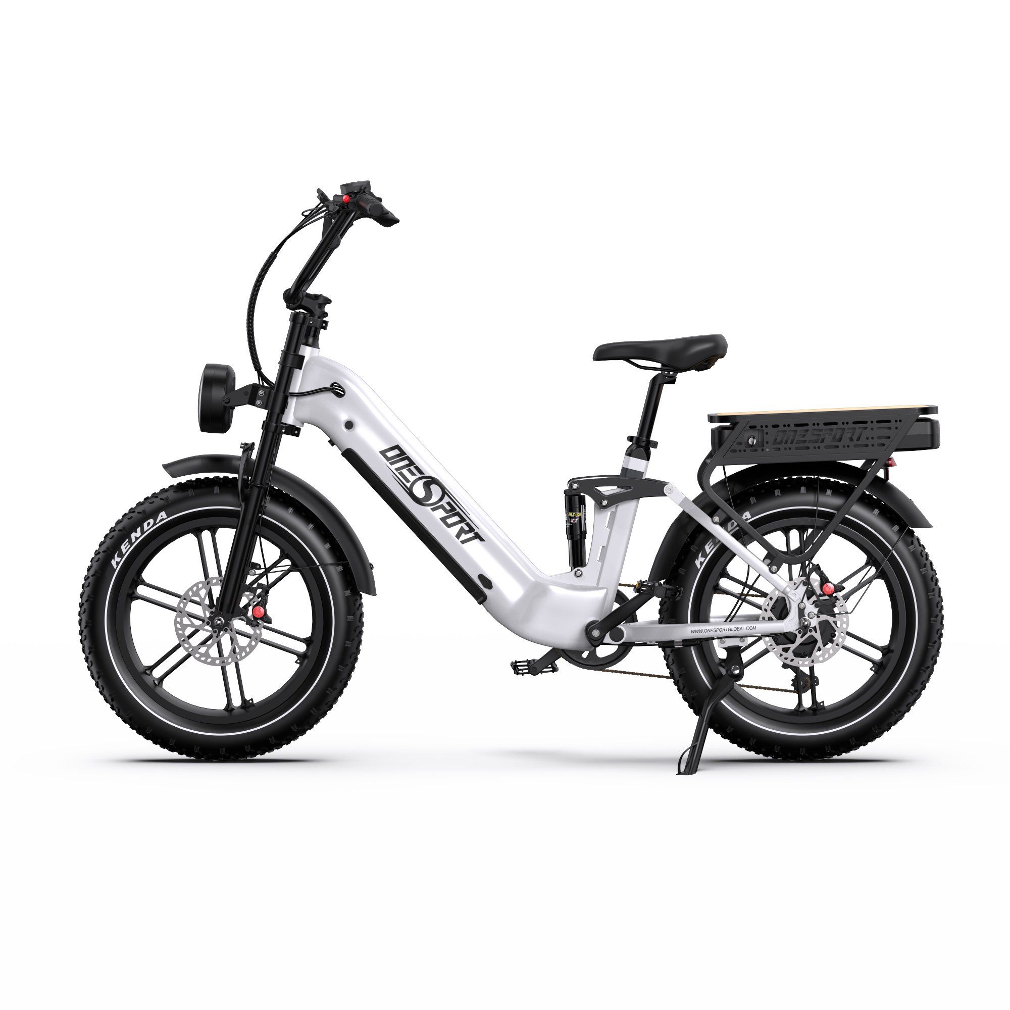 ONESPORT OT08 PRO Vollgefedertes E-Bike mit 48V 18Ah*2 Dual-Akku
