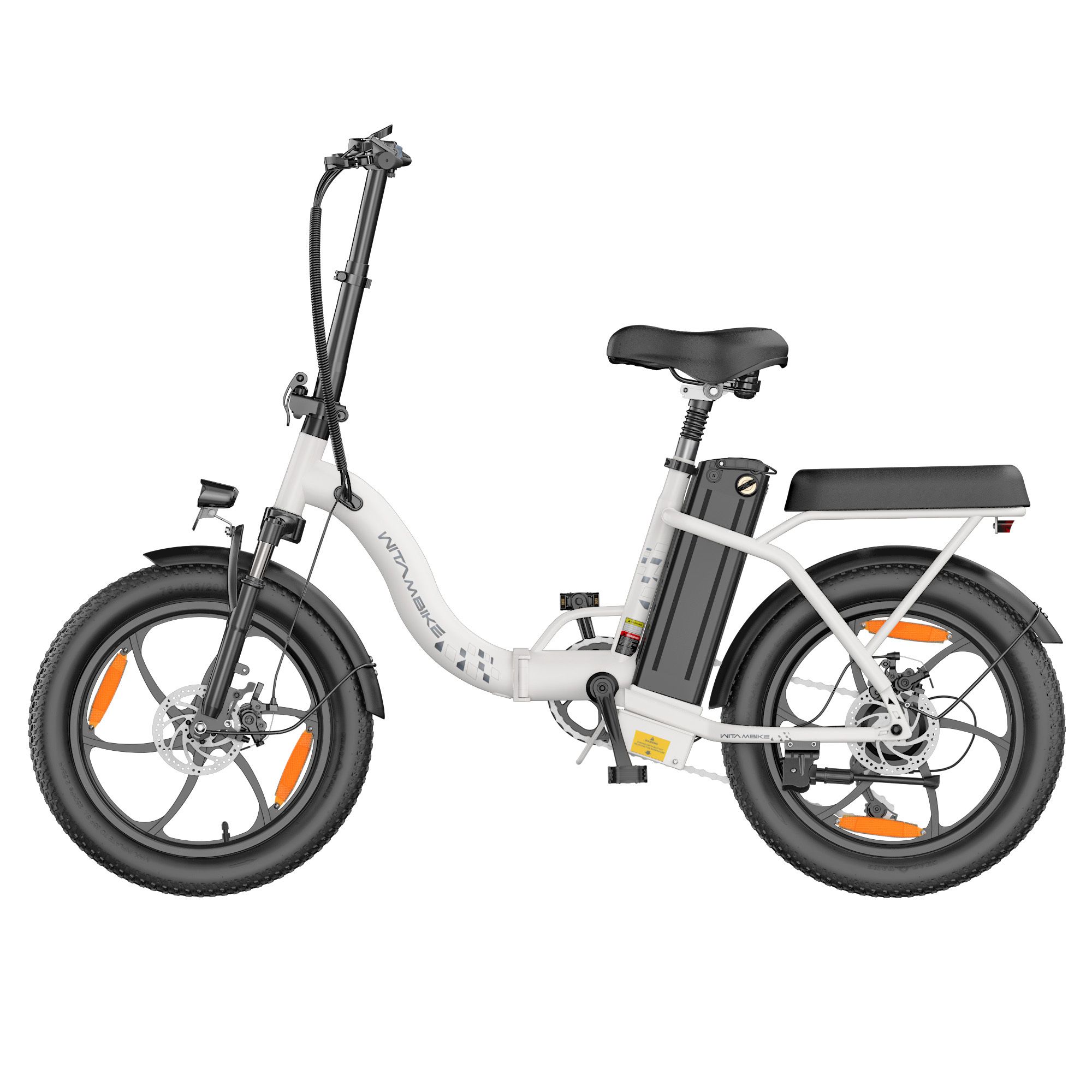 WITAMBIKE C16 Elektrisches Klapprad mit herausnehmbarem 48V-16Ah-Akku