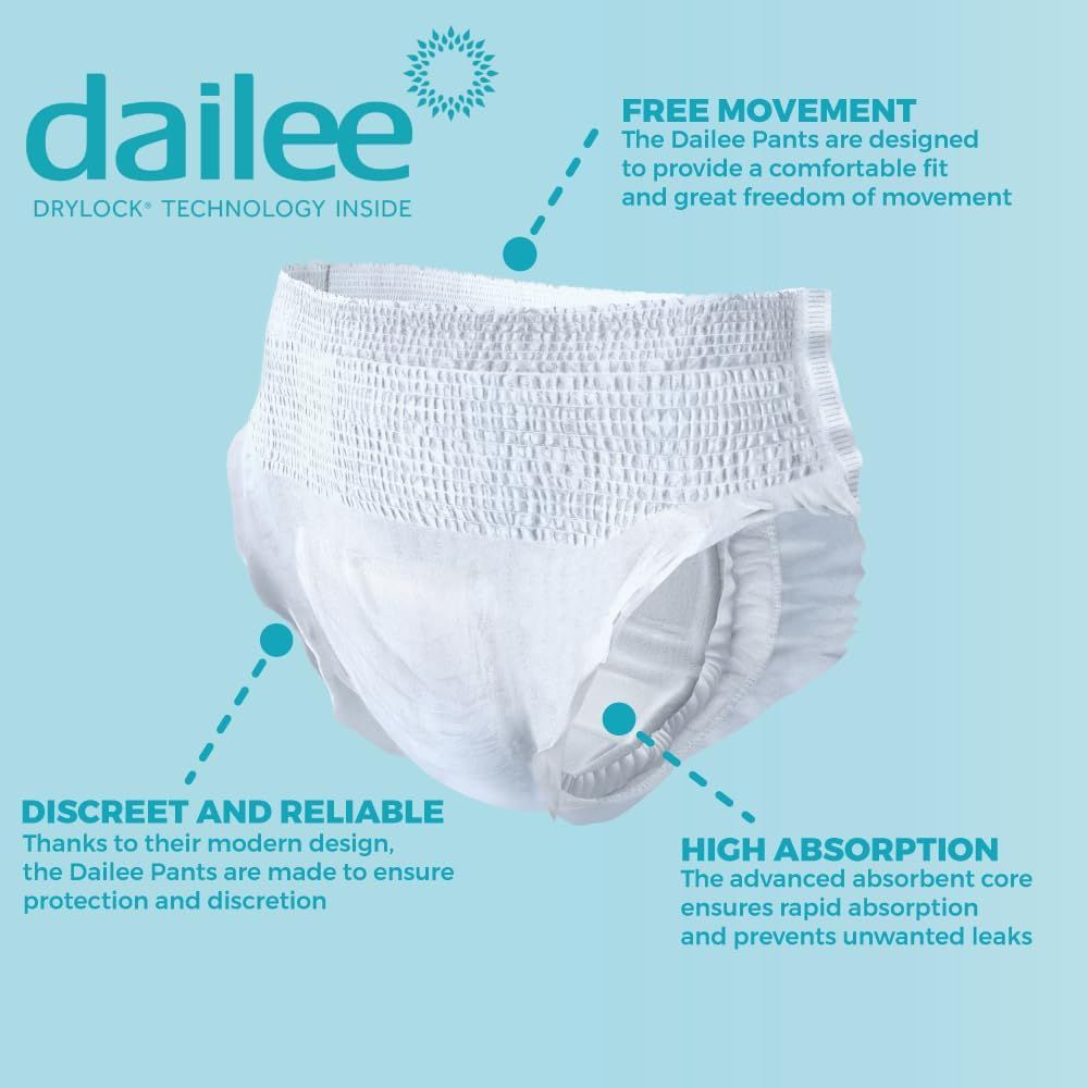 Dailee Pants Plus Inkontinenz Windelhosen für Erwachsene