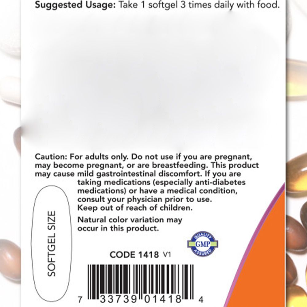 Rückseite einer Produktverpackung mit Warnhinweisen und Barcode. Enthält Informationen zur Dosierung und GMP-Zertifizierung.