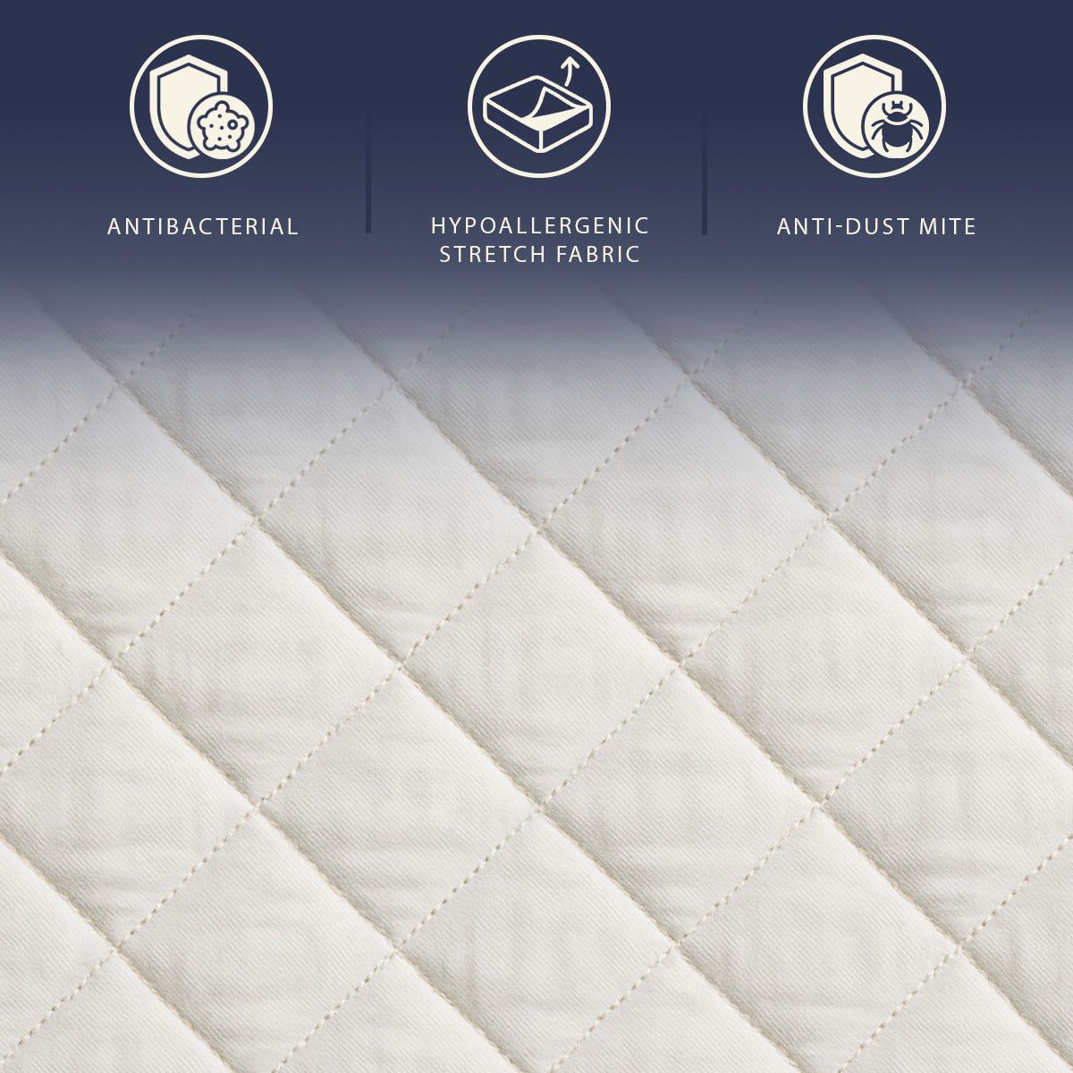 The White Stone Matratze 140x190 mit Taschenfedern und Waterfoam | Höhe 24 cm