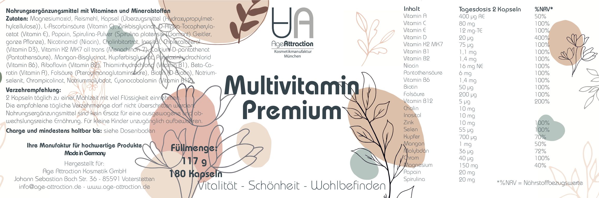 AGE ATTRACTION Multivitamin Premium