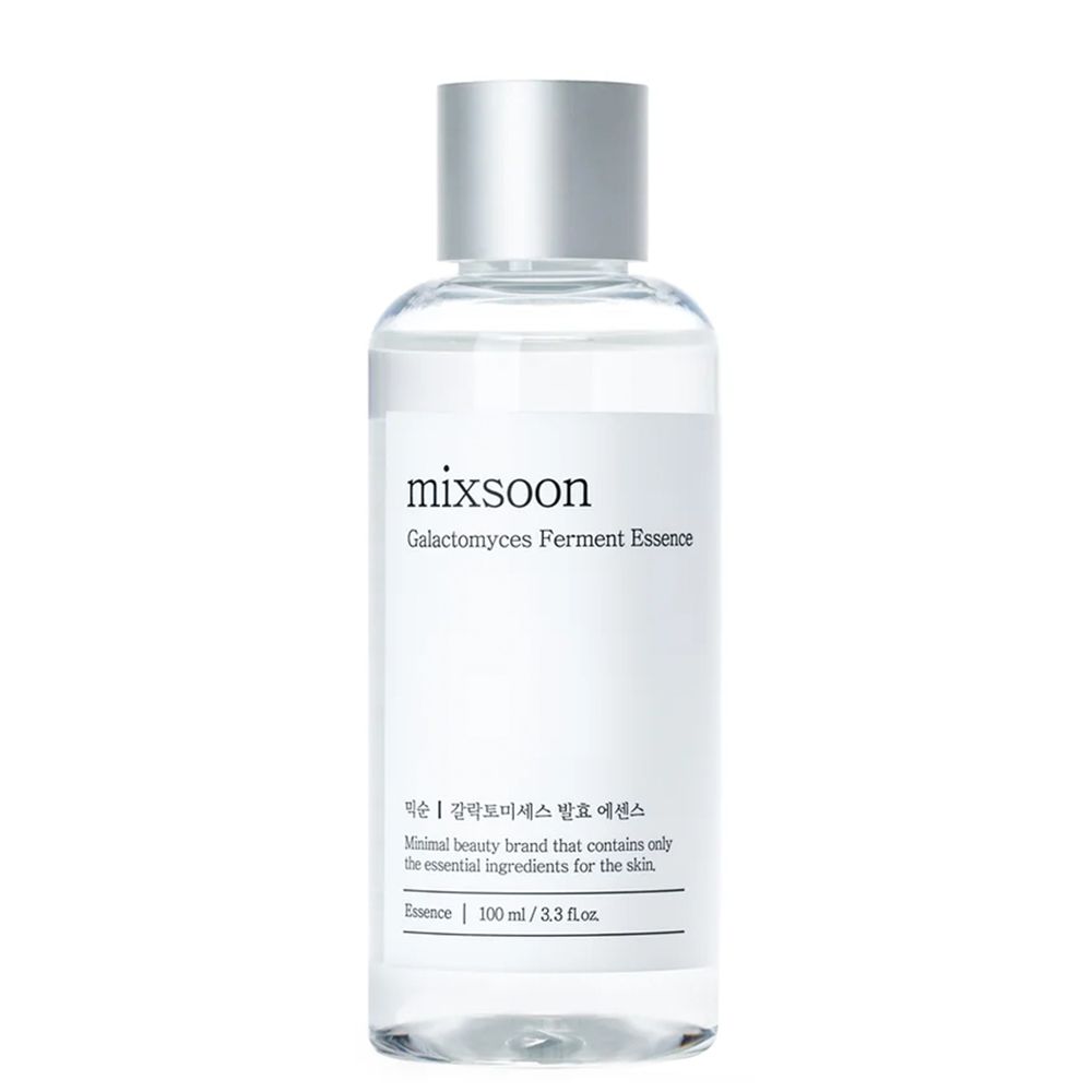 Mixsoon Galactomyces Ferment Essence in klarer Flasche mit silbernem Verschluss. 100 ml.