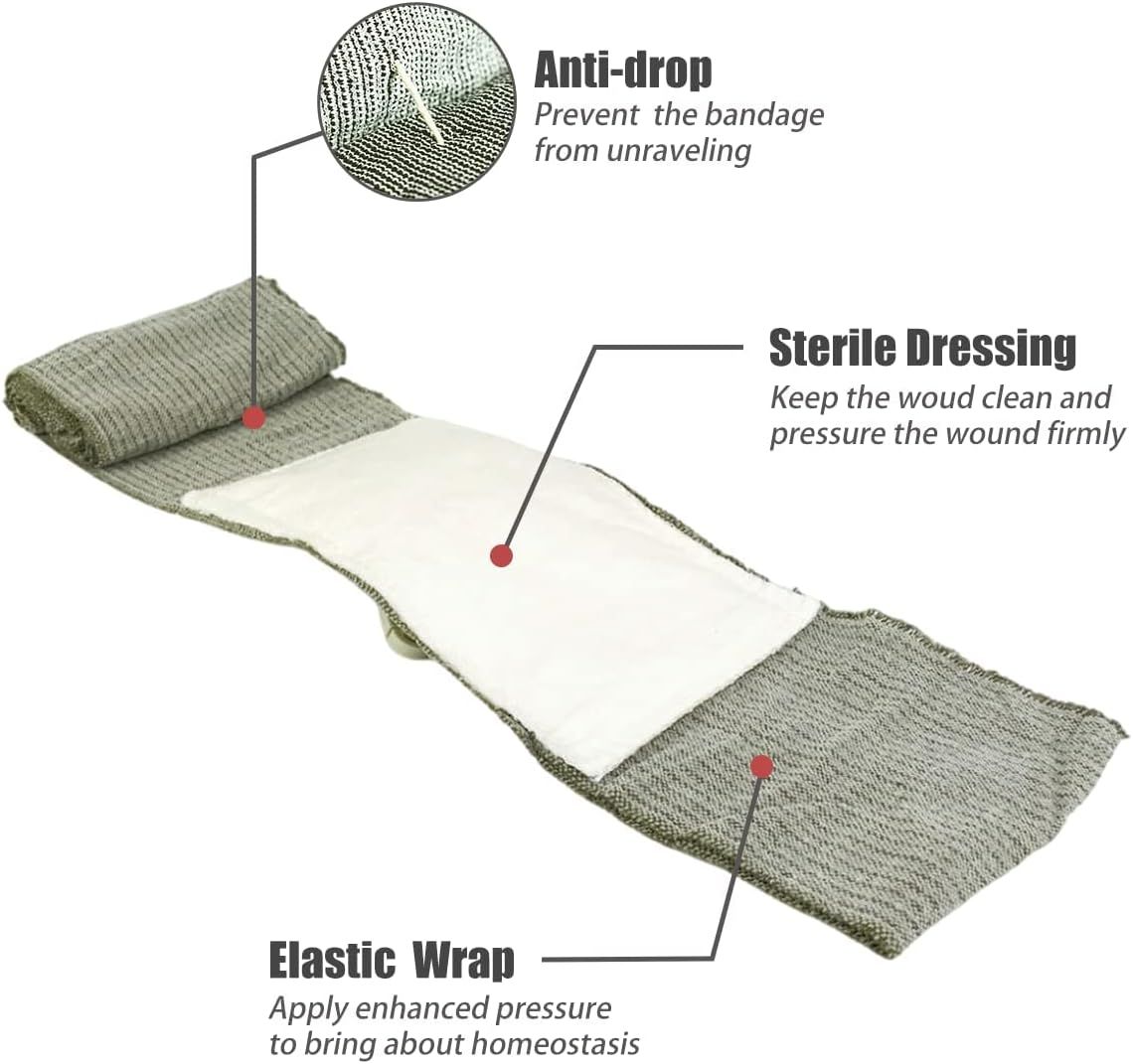 Rhino Rescue Emergency Bandage oliv 15 x 145 cm