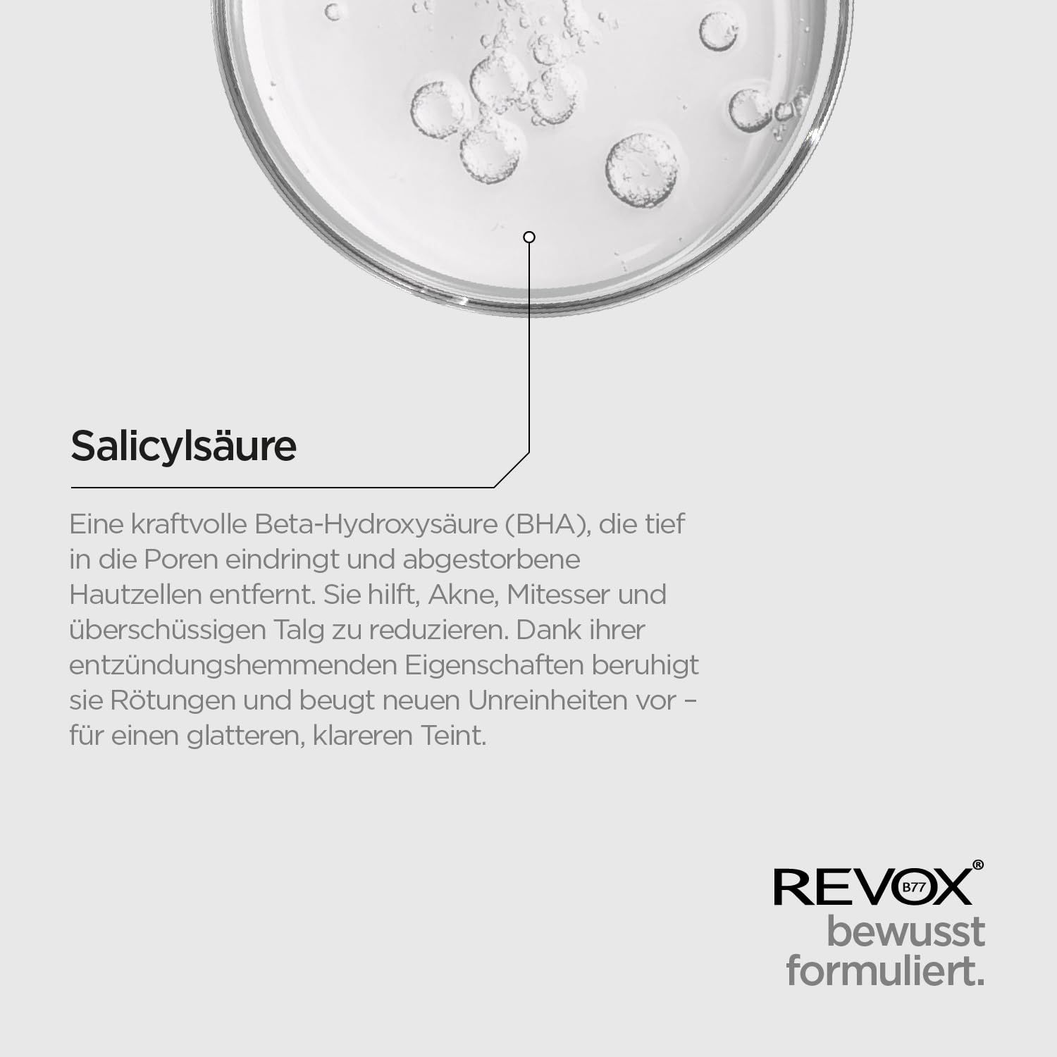Revox Just Salicylic Acid 2%: Salicylsäure-Wirkung auf die Haut.
