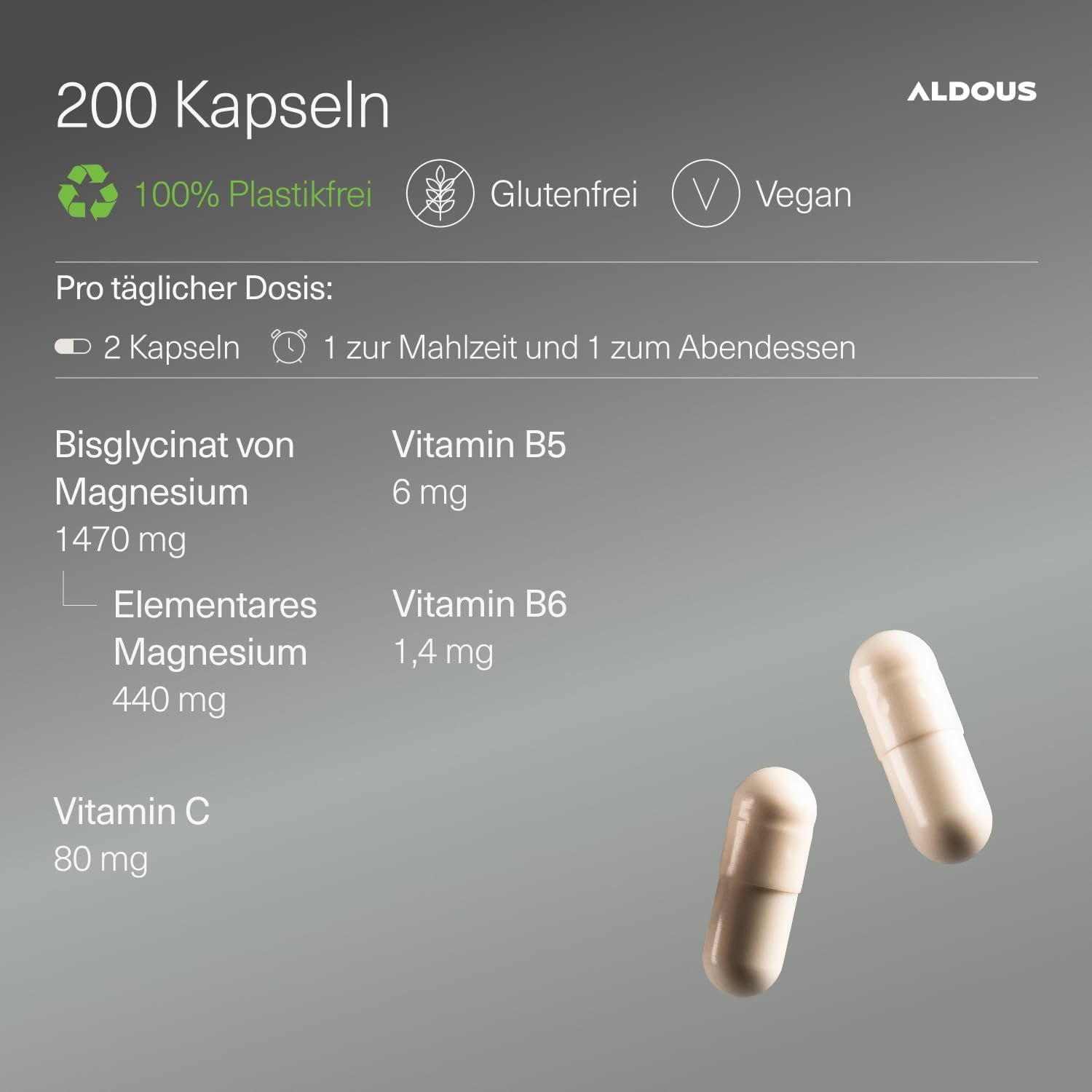 Aldous Magnesium Bisglycinat Kapseln