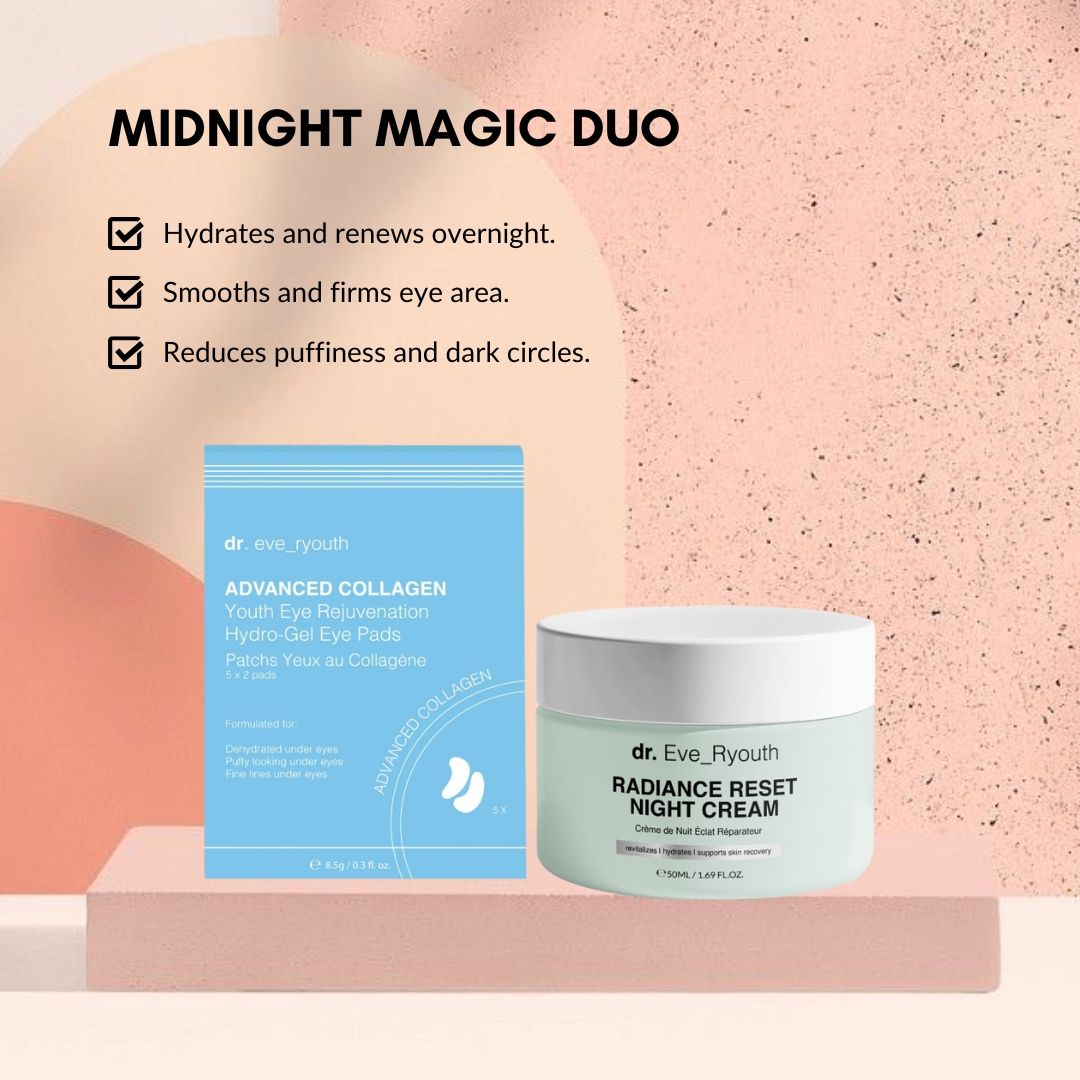 Dr. Eve_Ryouth Radiance Reset Nachtcreme und Augenpads.