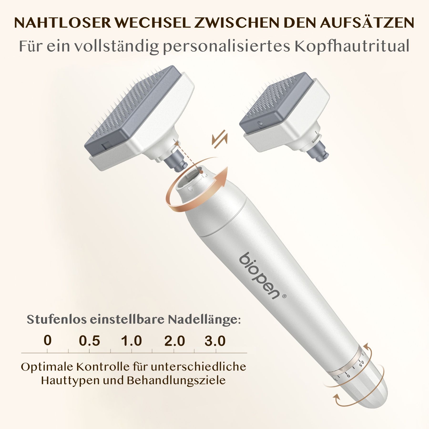P-Beauty Dermaroller Bio Pen 4 Microneedling für Hautpflege