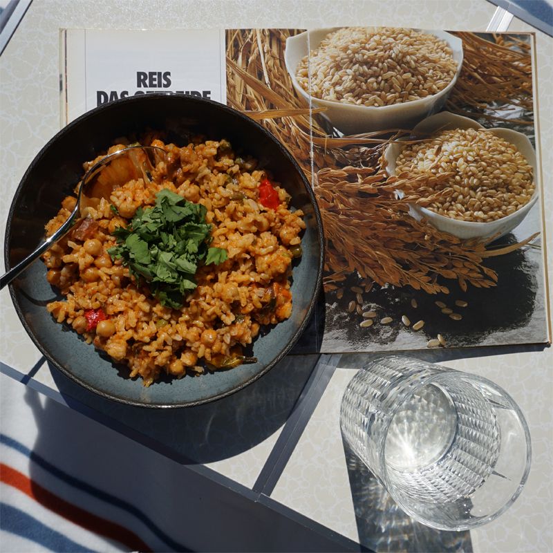 Kernbeißer Vollkorngerichte: Thai-Naturreis mit Kichererbsen