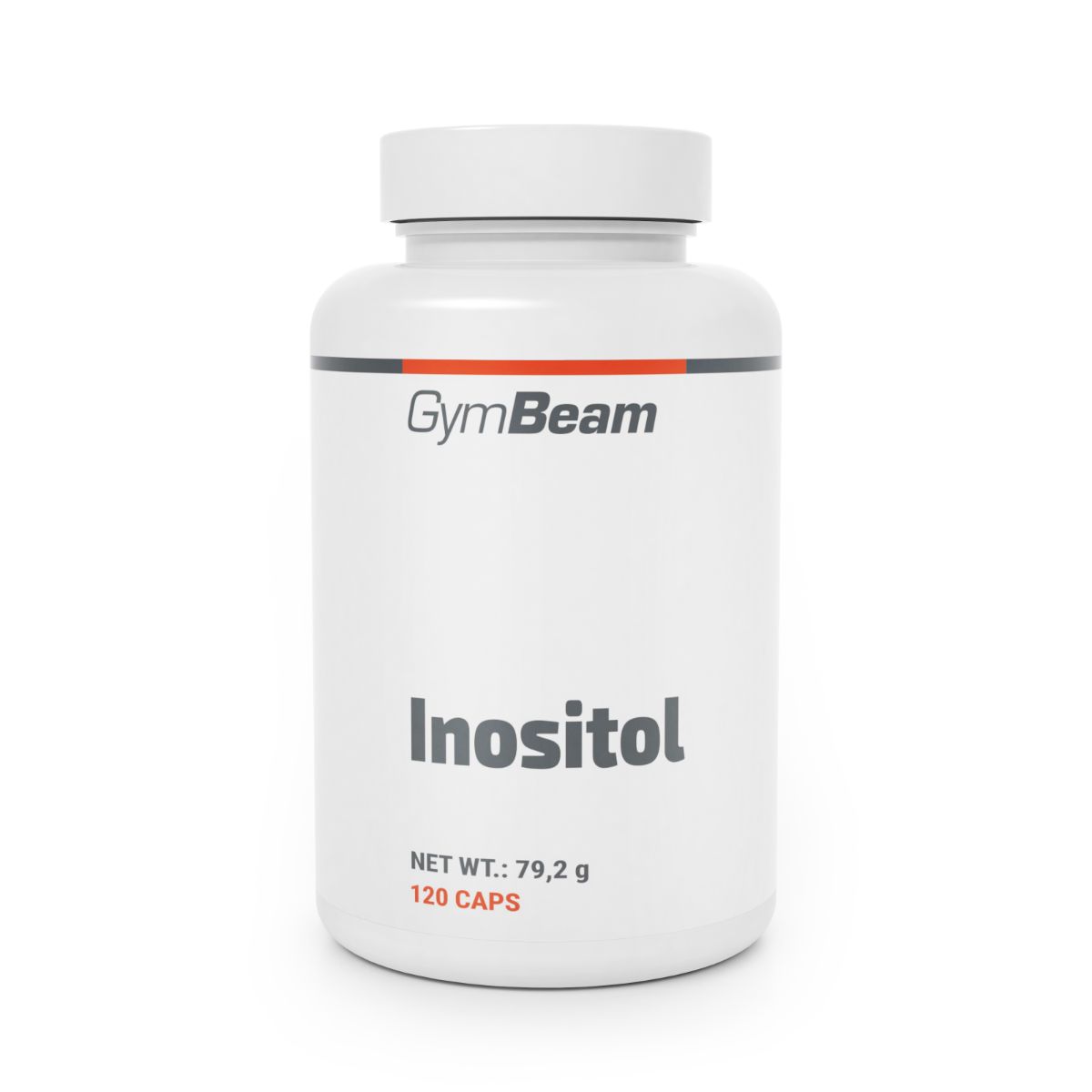 GymBeam Inositol Kapselbehälter, weiß, 120 Kapseln.