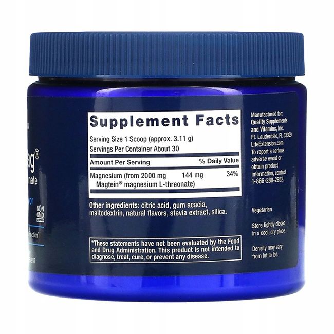 Life Extension Neuro-Mag Magnesium L-Threonat