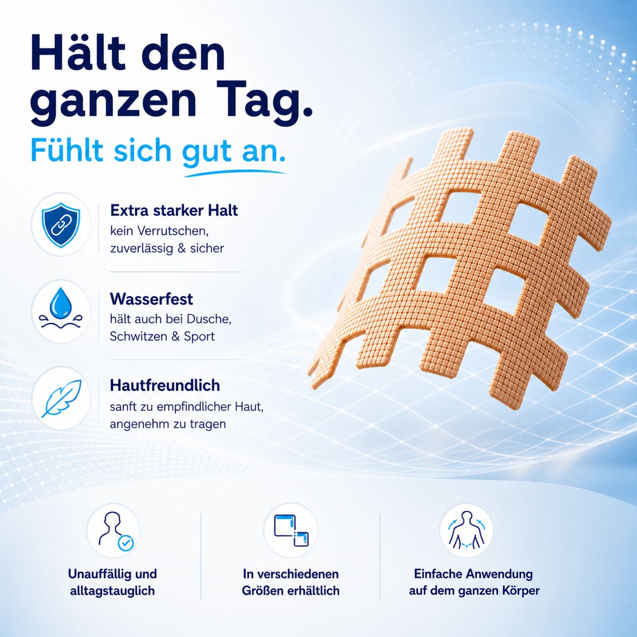 Health Press Gittertape Typ C – Crosstape & Gitterpflaster