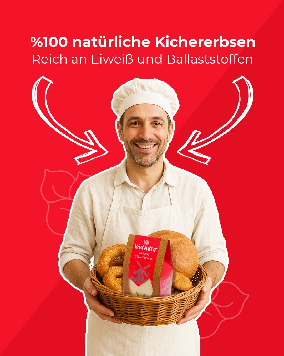 WeNatur Glutenfreies Kichererbsenmehl