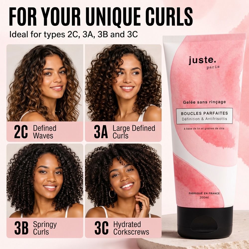Juste. Paris Leave-in Curl Gelee für definierte Locken, 200ml.
