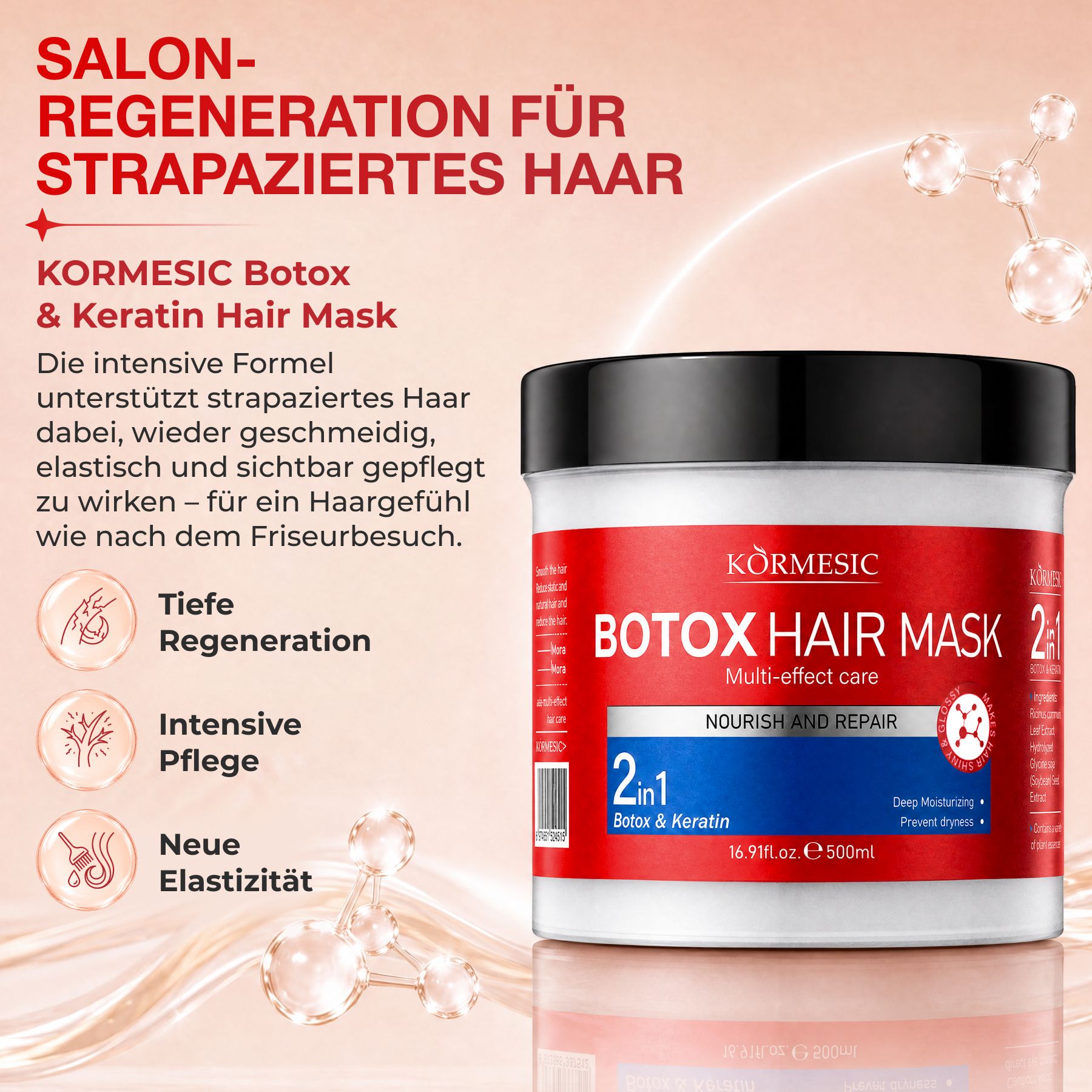 KORMESIC Haarmaske B-Tox Keratin Kollagen Intensive Repair