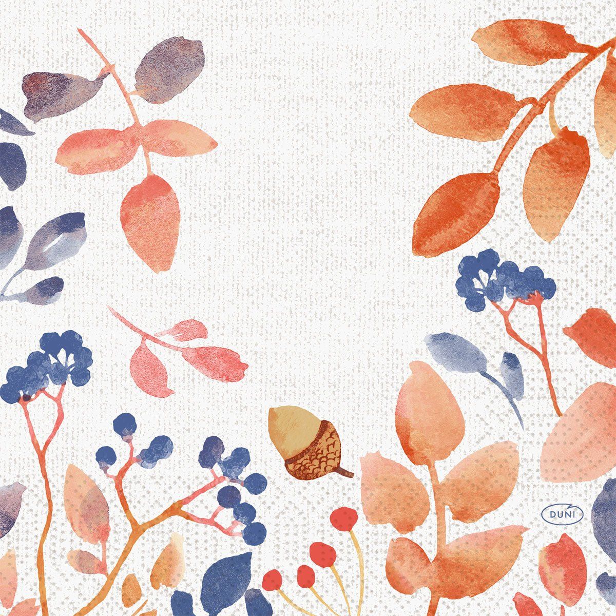 10x Servietten 33x33 3-lagig 1/4 Autumn Gradient