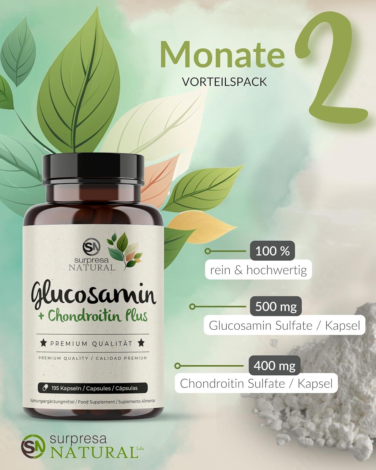 Surpresa Natural Glucosamin Chondroitin Kapseln