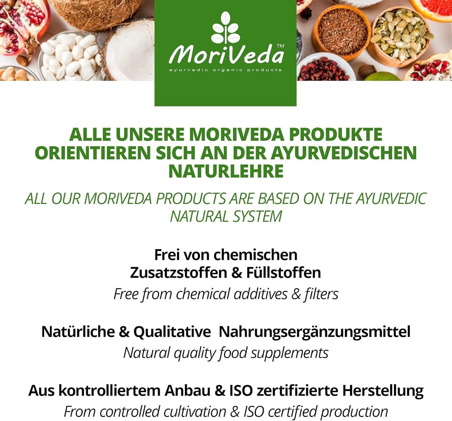 Text über ayurvedische Naturlehre. Frei von chemischen Zusatzstoffen. Natürliche Nahrungsergänzungsmittel. ISO zertifizierte Herstellung.