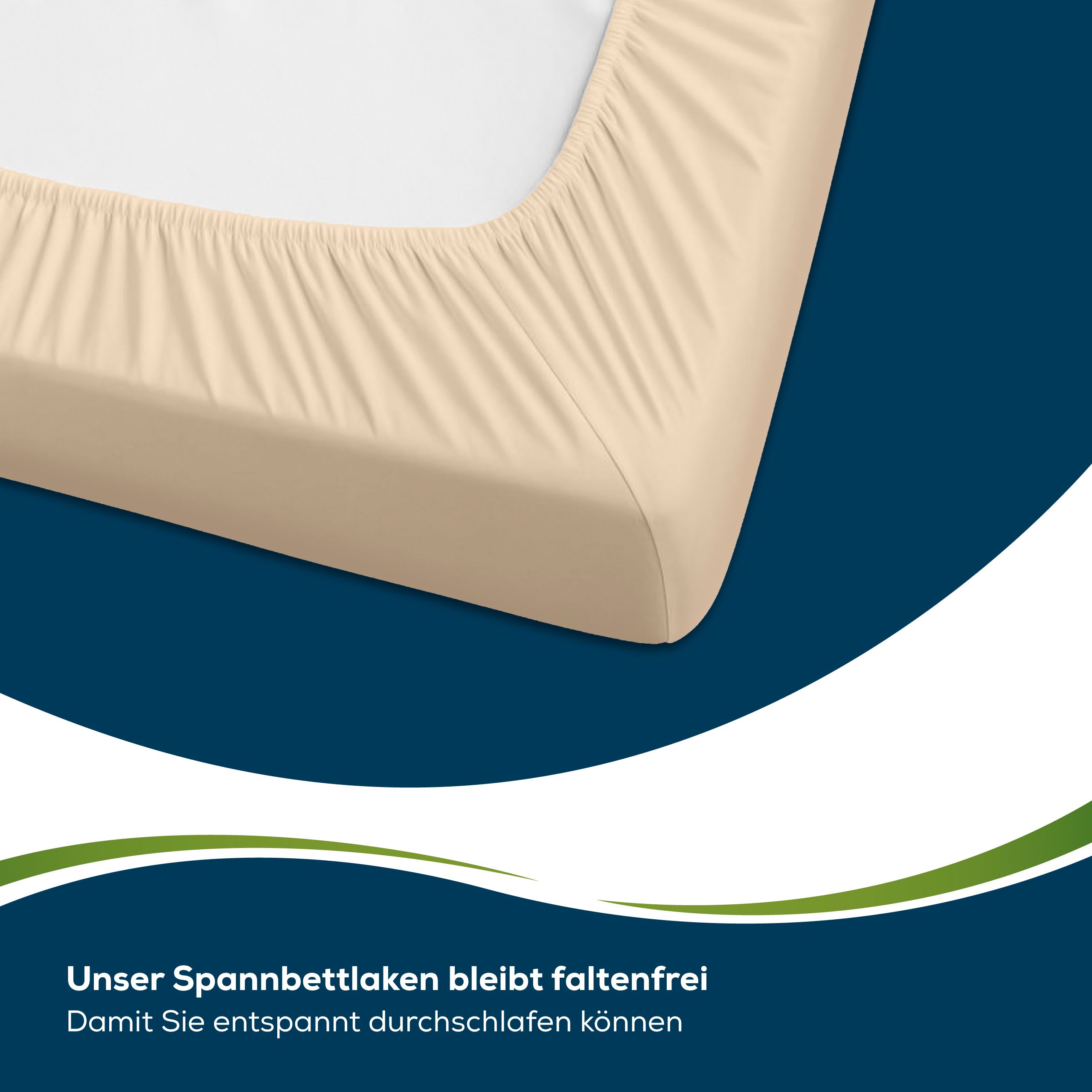 Sensalou Spannbettlaken wasserdicht 100 x 200 cm Inkontinenz Spannbetttuch - Beige