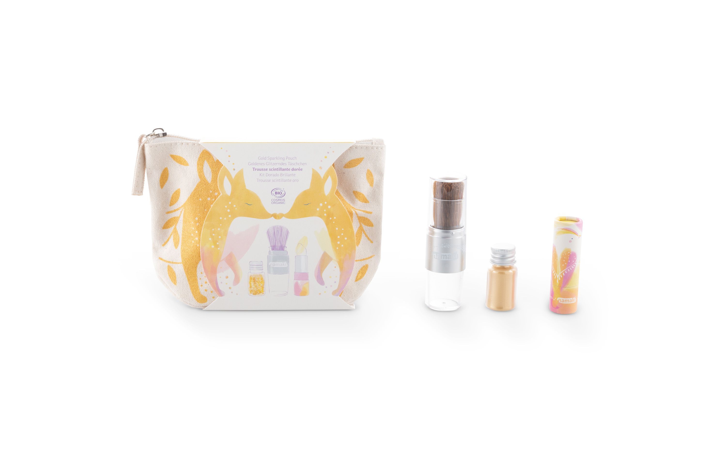Namaki Kinder Schminktasche Gold Fuchs