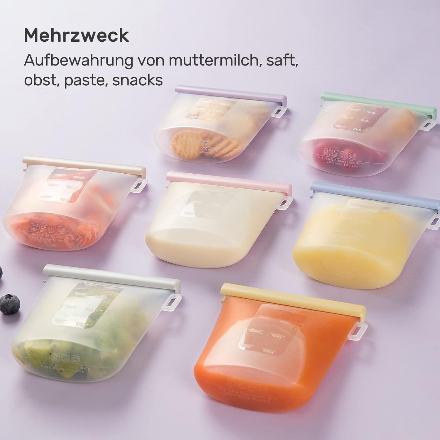 Nuliie Wiederverwendbare Muttermilchbeutel
