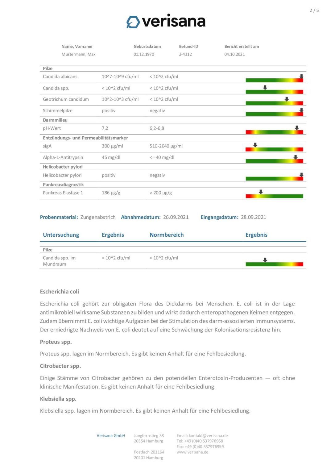 Verisana Gesundheitscheck Darm