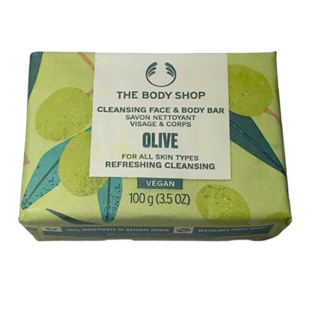 Feste Seife für Gesicht und körper Olive (Cleansing Face & Body Bar)
