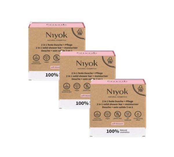 Niyok 2-in-1 Dusche & Pflege 3-er Pack