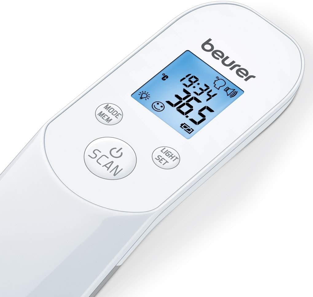 Beurer kontaktloses digitales Infrarotthermometer, schnelles Fieberthermometer zur hygienischen